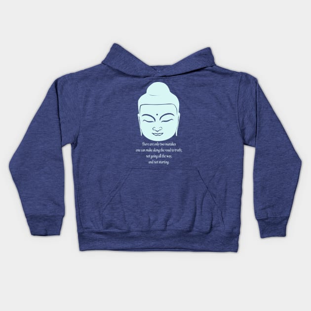 Buddha's Wisdom. Road to Truth Kids Hoodie by snknjak